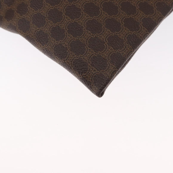 CELINE Macadam Canvas Tragetasche PVC Leder Braun Gold Authentisch SW1910
