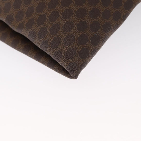 CELINE Macadam Canvas Tragetasche PVC Leder Braun Gold Authentisch SW1910