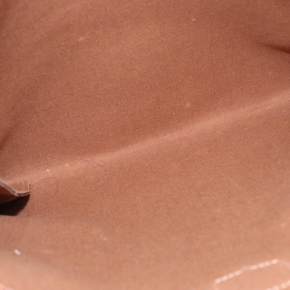 CELINE Macadam Canvas Tote Bag PVC Leather Brown Gold Auth SW1910