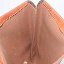 CELINE Macadam Canvas Tote Bag PVC Leather Brown Gold Auth SW1910-18