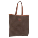 CELINE Macadam Canvas Tragetasche PVC Leder Braun Gold Authentisch SW1910-1