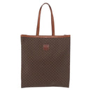 CELINE Macadam Canvas Tragetasche PVC Leder Braun Gold Authentisch SW1910-13
