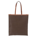 CELINE Macadam Canvas Tragetasche PVC Leder Braun Gold Authentisch SW1910-2