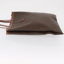 CELINE Macadam Canvas Tragetasche PVC Leder Braun Gold Authentisch SW1910-4