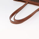 CELINE Macadam Canvas Tragetasche PVC Leder Braun Gold Authentisch SW1910-7