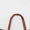 CELINE Macadam Canvas Tragetasche PVC Leder Braun Gold Authentisch SW1910-8