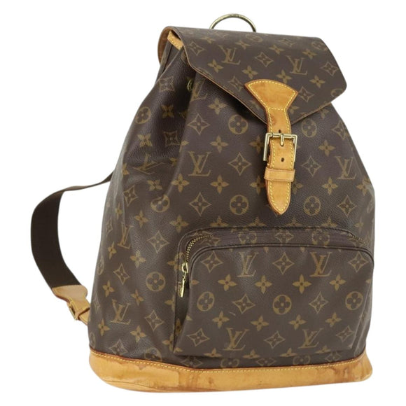 LOUIS VUITTON Monogram Montsouris GM Backpack M51135 LV Auth SW1914