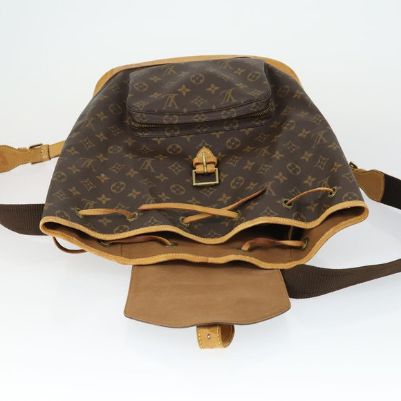 LOUIS VUITTON Monogram Montsouris GM Backpack M51135 LV Auth SW1914