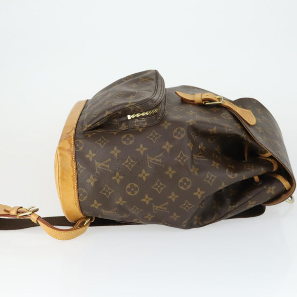 LOUIS VUITTON Monogram Montsouris GM Backpack M51135 LV Auth SW1914