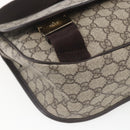 GUCCI GG Supreme Shoulder Bag PVC Beige Gold 201732 Auth SW1915-14