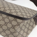 GUCCI GG Supreme Shoulder Bag PVC Beige Gold 201732 Auth SW1915-15