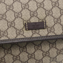 GUCCI GG Supreme Shoulder Bag PVC Beige Gold 201732 Auth SW1915-17