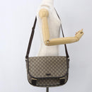 GUCCI GG Supreme Shoulder Bag PVC Beige Gold 201732 Auth SW1915-21