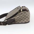 GUCCI GG Supreme Shoulder Bag PVC Beige Gold 201732 Auth SW1915-3