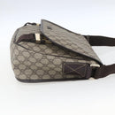 GUCCI GG Supreme Shoulder Bag PVC Beige Gold 201732 Auth SW1915-4