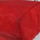 GUCCI GG Nylon Tote Bag Red 282439 Auth SW1916-10