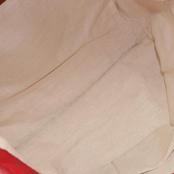 GUCCI GG Nylon Tote Bag Red 282439 Auth SW1916