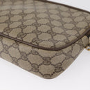 GUCCI GG Supreme Shoulder Bag PVC Beige Gold 56 02 068 Auth SW1918-13