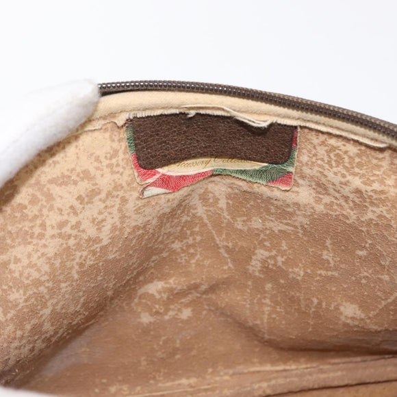 GUCCI GG Supreme Shoulder Bag PVC Beige Gold 56 02 068 Auth SW1918