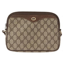 GUCCI GG Supreme Shoulder Bag PVC Beige Gold 56 02 068 Auth SW1918-2