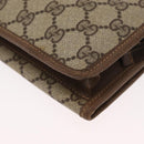 GUCCI GG Supreme Shoulder Bag PVC Beige Gold Auth SW1919-13