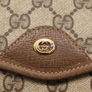 GUCCI GG Supreme Shoulder Bag PVC Beige Gold Auth SW1919-15