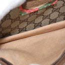 GUCCI GG Supreme Shoulder Bag PVC Beige Gold Auth SW1919-17