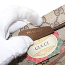 GUCCI GG Supreme Shoulder Bag PVC Beige Gold Auth SW1919-23