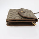 GUCCI GG Supreme Shoulder Bag PVC Beige Gold Auth SW1919-4