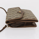 GUCCI GG Supreme Shoulder Bag PVC Beige Gold Auth SW1919-5