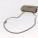 GUCCI GG Supreme Shoulder Bag PVC Beige Gold Auth SW1919-7