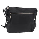 GUCCI Shoulder Bag Leather Black Silver 268244 Auth SW1920-1