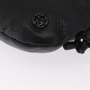 GUCCI Shoulder Bag Leather Black Silver 268244 Auth SW1920-11