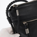 GUCCI Shoulder Bag Leather Black Silver 268244 Auth SW1920-15