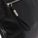 GUCCI Shoulder Bag Leather Black Silver 268244 Auth SW1920-16
