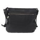 GUCCI Shoulder Bag Leather Black Silver 268244 Auth SW1920-2