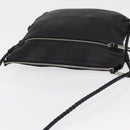 GUCCI Shoulder Bag Leather Black Silver 268244 Auth SW1920-6