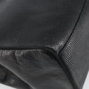 Salvatore Ferragamo Tote Bag Leather Black Gold Auth SW1922-13