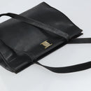Salvatore Ferragamo Tote Bag Leather Black Gold Auth SW1922-6