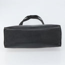 Salvatore Ferragamo Tote Bag Leather Black Gold Auth SW1922-9