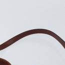 Salvatore Ferragamo Gancini Hand Bag Leather 2way Brown Gold Auth SW1925-11