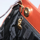 Salvatore Ferragamo Gancini Hand Bag Leather 2way Brown Gold Auth SW1925-22