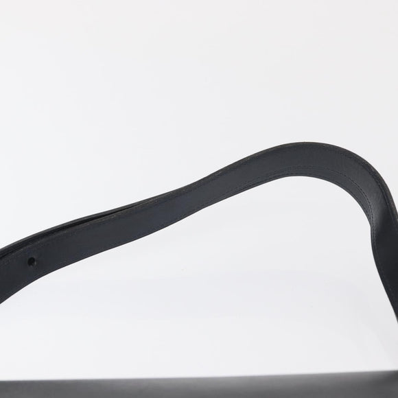 Christian Dior Shoulder Bag Leather 2way Navy Gold Auth SW1926