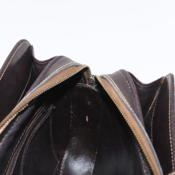 CELINE C Sulky Shoulder Bag Canvas Beige Gold Auth SW1927