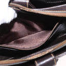 CELINE C Sulky Shoulder Bag Canvas Beige Gold Auth SW1927-22