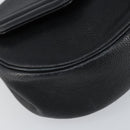 Christian Dior Shoulder Bag Leather Black Gold Auth SW1929-11