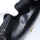 Christian Dior Shoulder Bag Leather Black Gold Auth SW1929-17