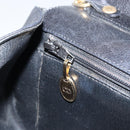 Christian Dior Shoulder Bag Leather Black Gold Auth SW1929-20