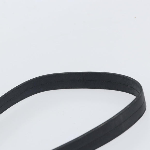 Christian Dior Shoulder Bag Leather Black Gold Auth SW1929