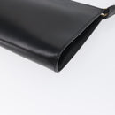 Salvatore Ferragamo Schoudertas Leer Zwart Goud Auth SW1930-13
